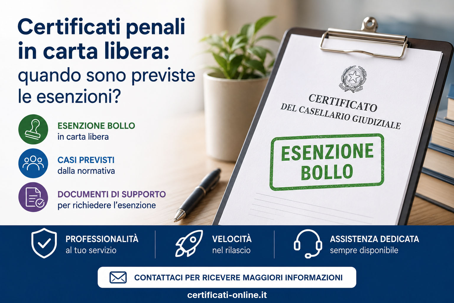certificati penali in carta libera