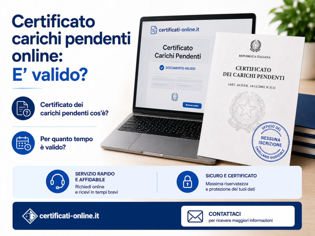 Certificato carichi pendenti