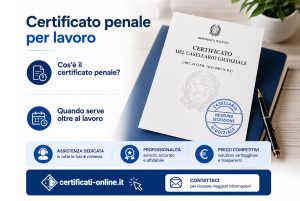 Certificato penale per lavoro
