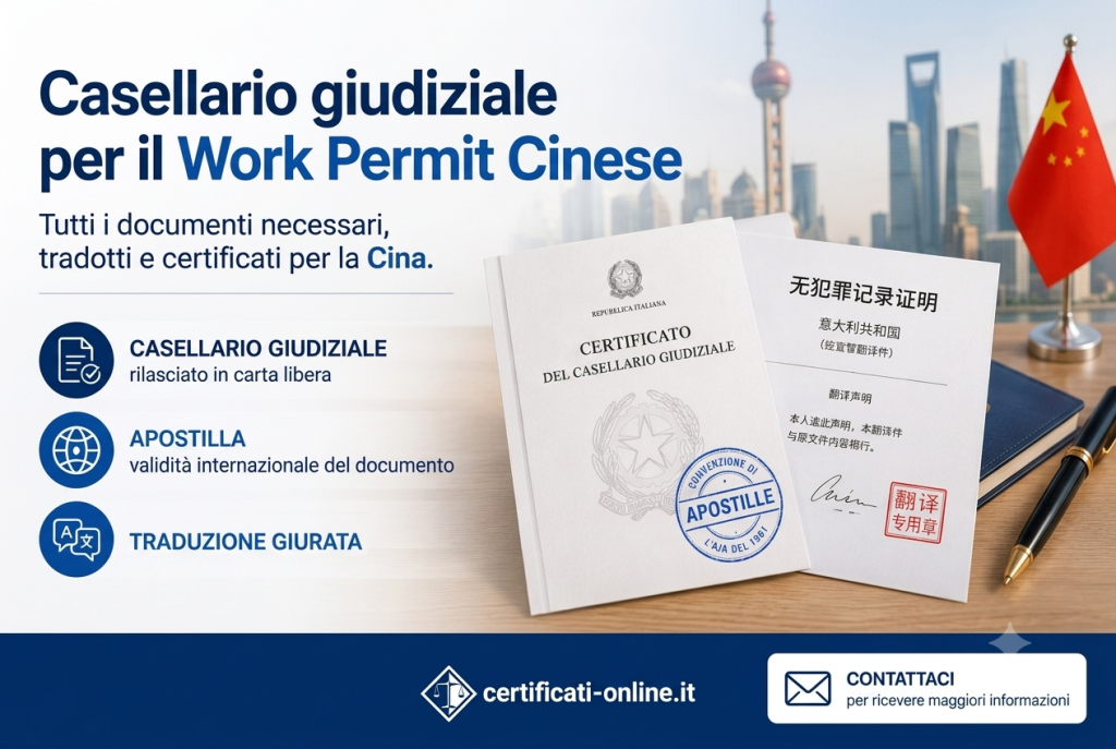 Work Permit Cinese