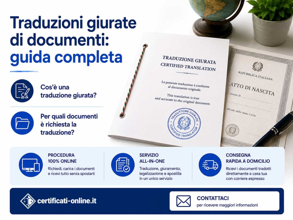 Traduzioni giurate di documenti