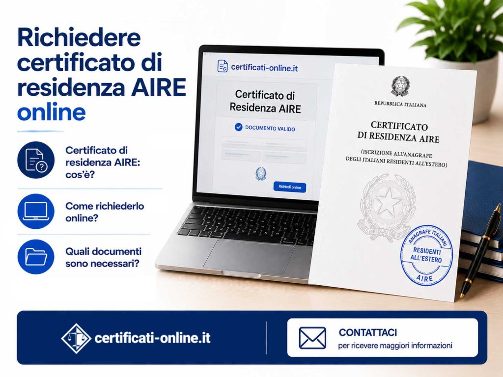 certificato di residenza aire