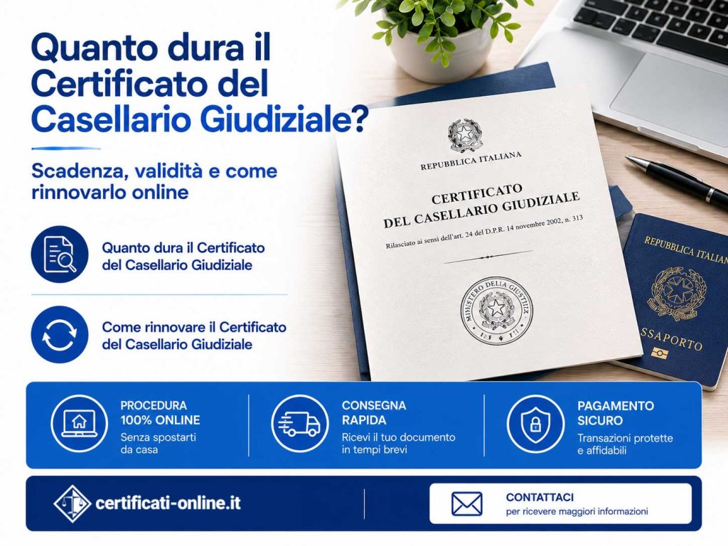 Certificato del Casellario Giudiziale